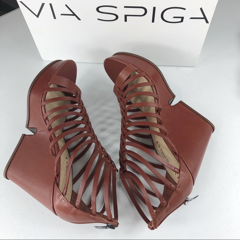 Via Spiga Walena Platform Wedge Sandal Size 10 - Picture 3 of 8